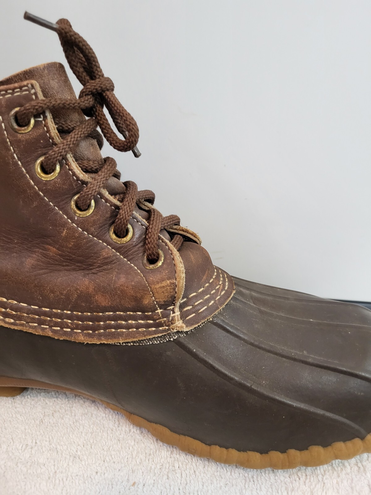 Vintage LL Bean Boots Womens 8 Maine Waterproof Hunting Shoe Duck Boot