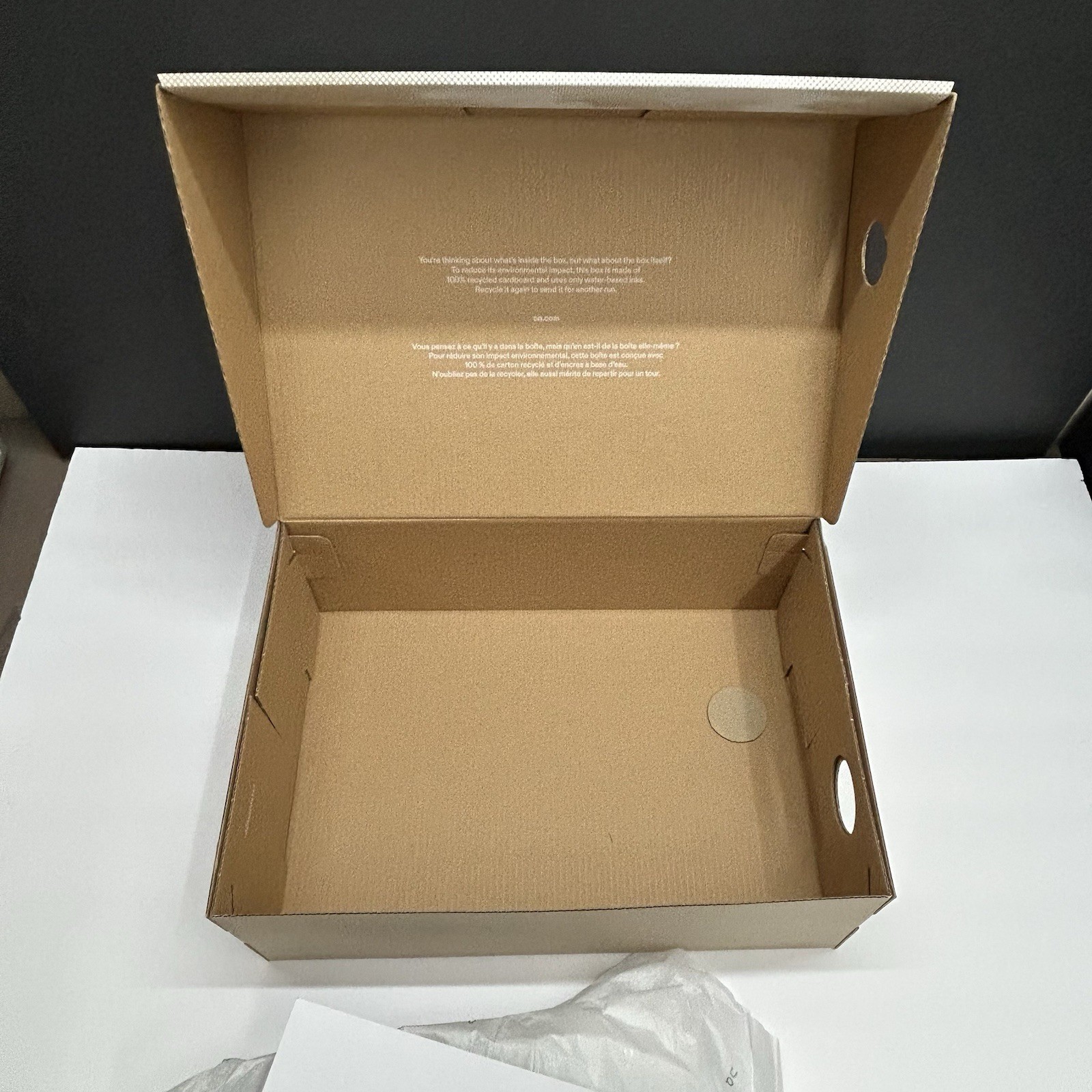 On Cloudmonster 3 Replacement Shoe Box Size 8.5W Nebula/Ivory EMPTY BOX ONLY