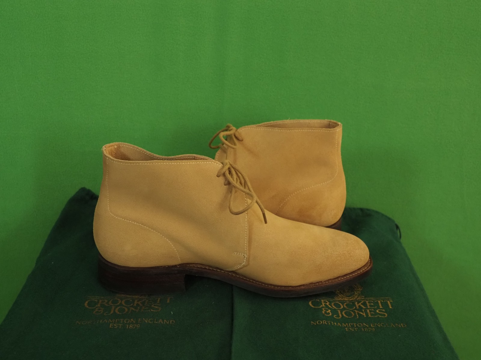 $680 – New – Crockett & Jones Purdey – Unlined Chukka Boots – UK 4.5 C – US 6.5