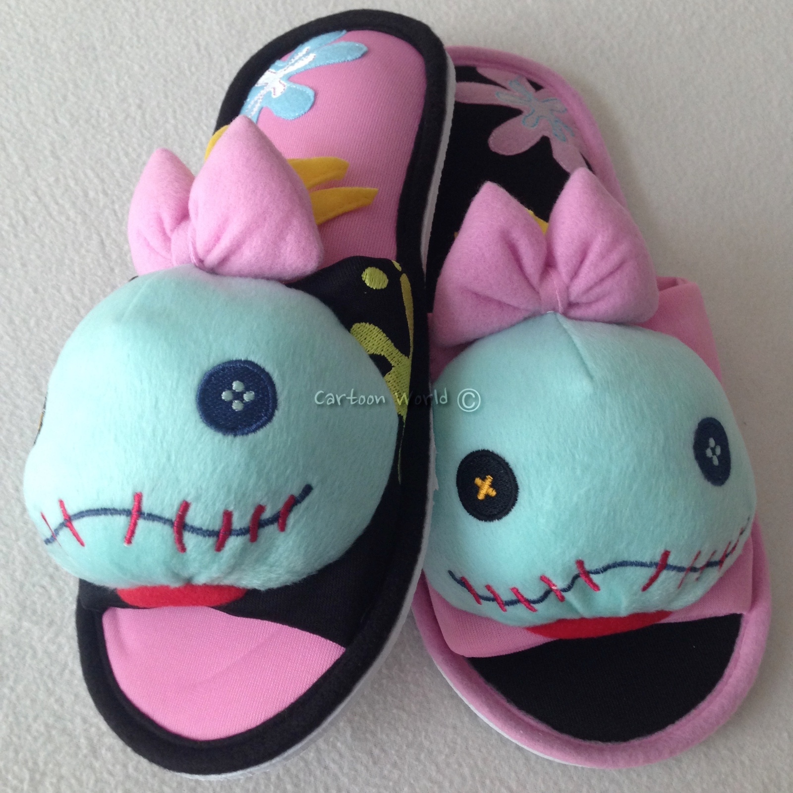 AUTHENTIC Disney Lilo & Stitch SCRUMP Slippers Shoes Sandal US size 6-10 UK 4-8