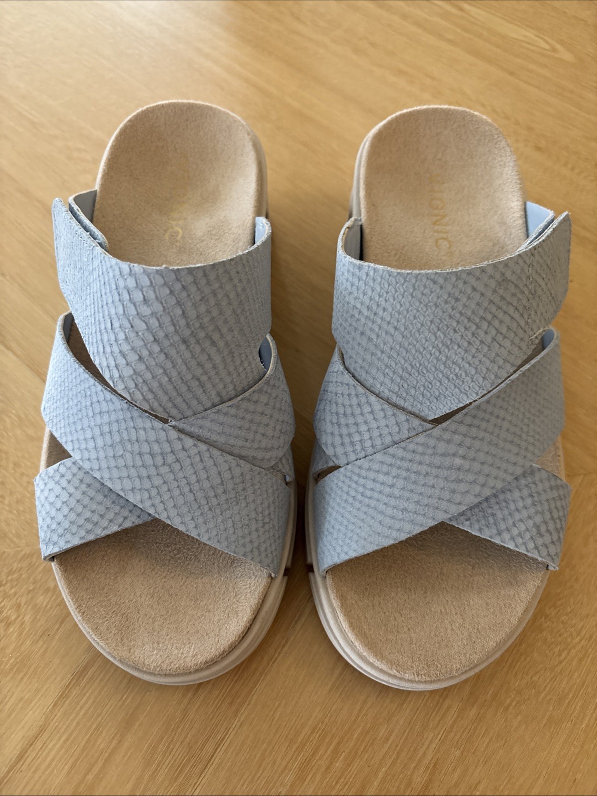 Vionic Uptown Sunset Womens Sandals Blue Mist Nubuck USA 6, UK 36,