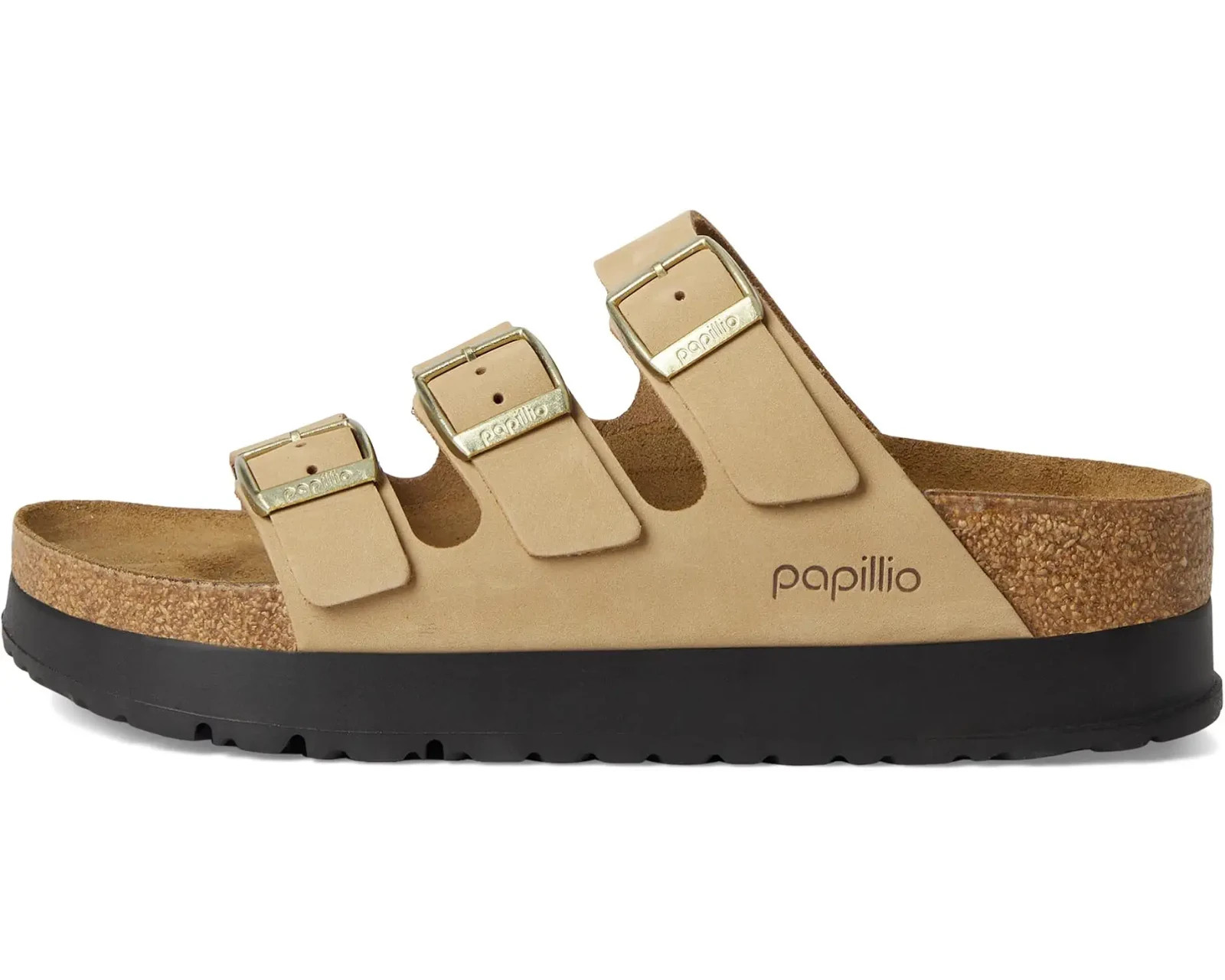 Birkenstock Florida Platform Sandcastle Nubuck Sandals EU 41 US 10-10.5 Narrow N