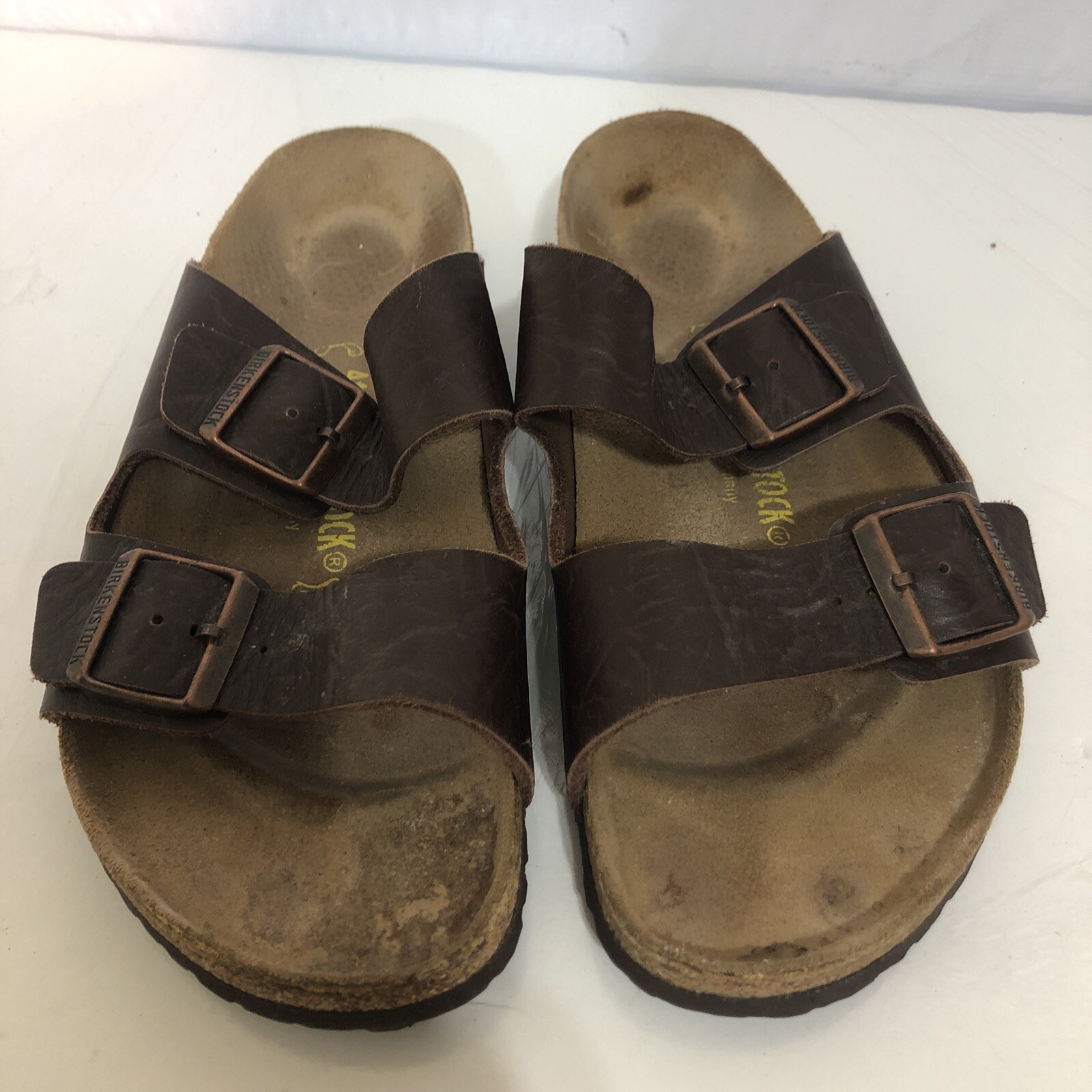 Birkenstock 265 Arizona Chocolate Brown Strappy Buckle Sandal Size 8-8 1/2 EUR 4