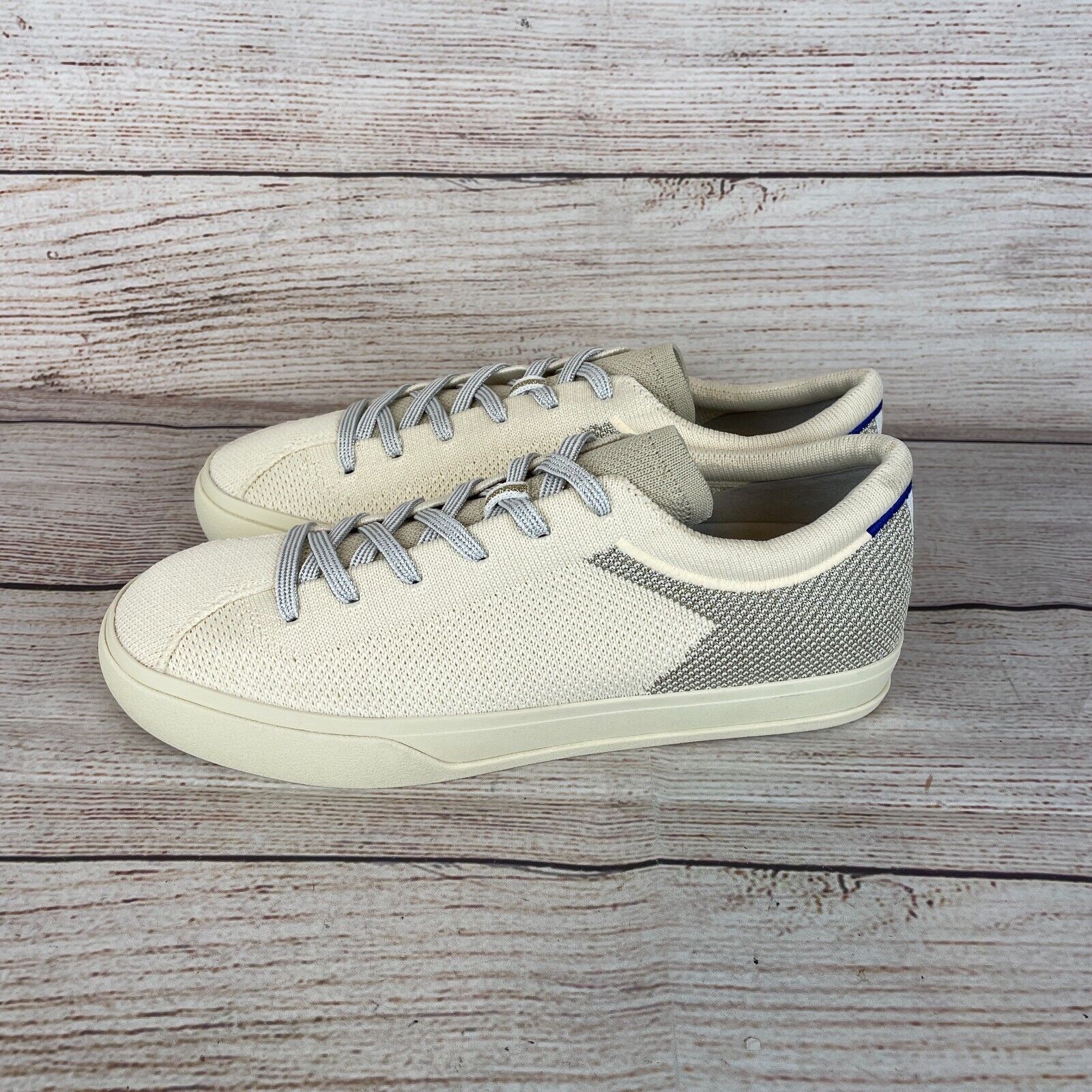 Rothy’s The Lace Up Sneakers Womens Sz 8 Diamond Twill