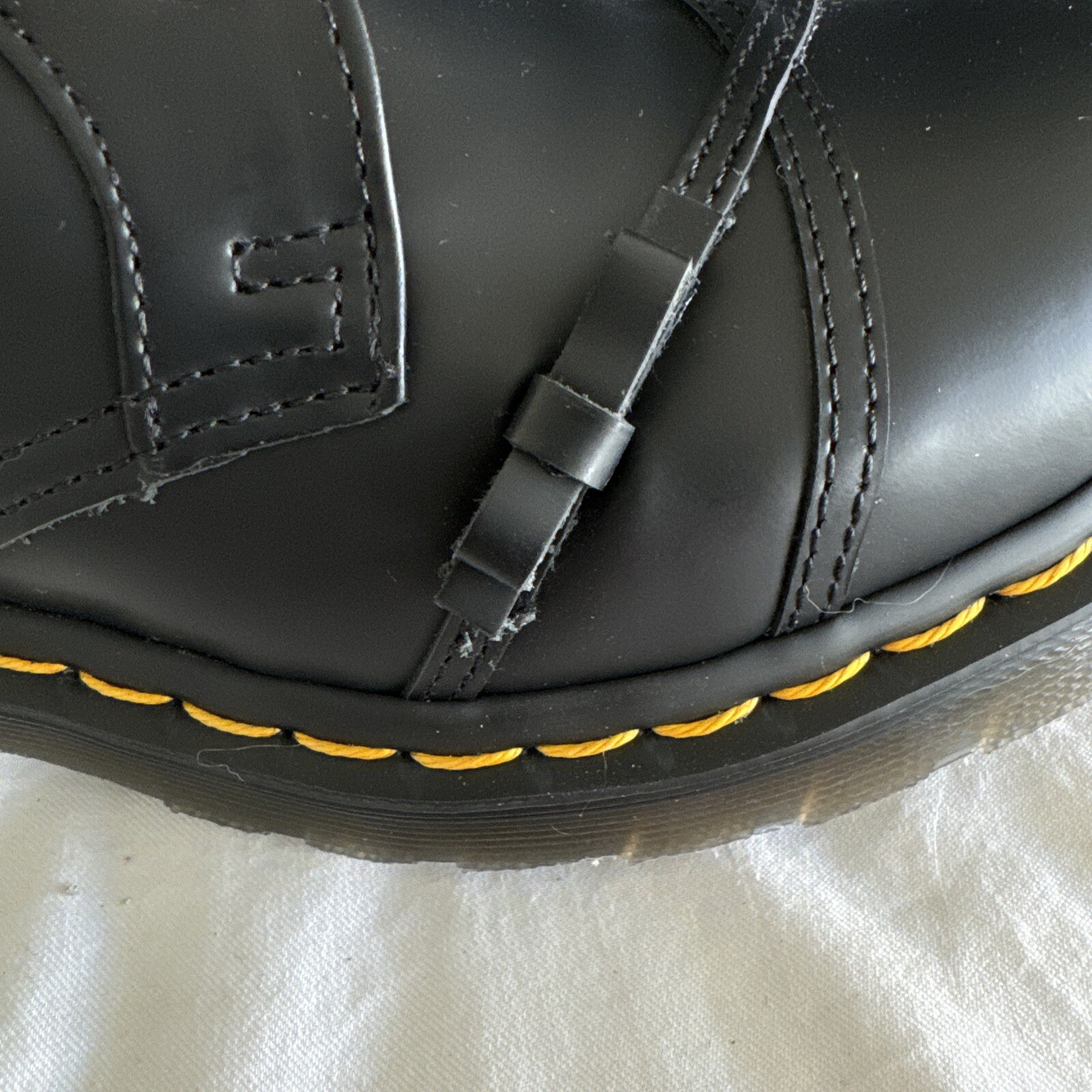 Doc Martens 1461 Black Oxford, With Bows, New, Woman Left Size 8, Right Size 7
