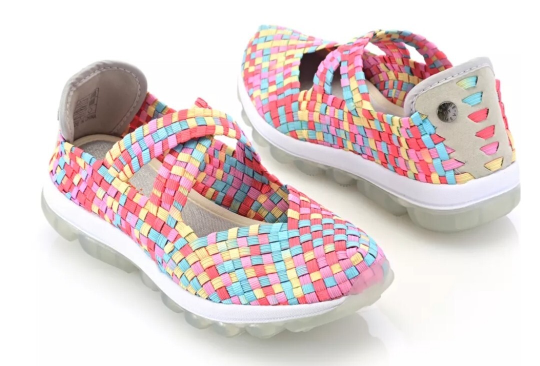 BERNIE MEV»GUMMIES DRAKE» WOVEN ELASTIC SLIP ON SANDALS