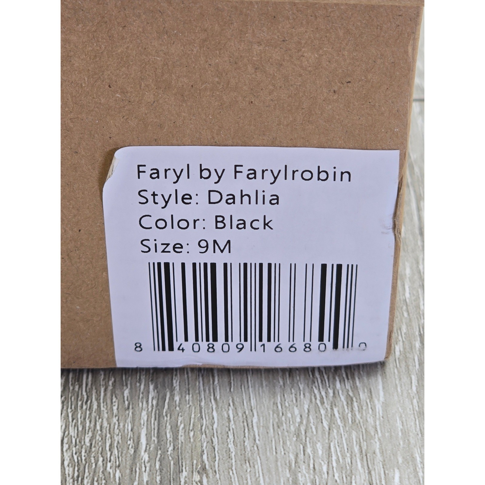 Faryl by Farylrobin Dahlia Black Leather Square Toe Raffia Block Heel Sandals 9M