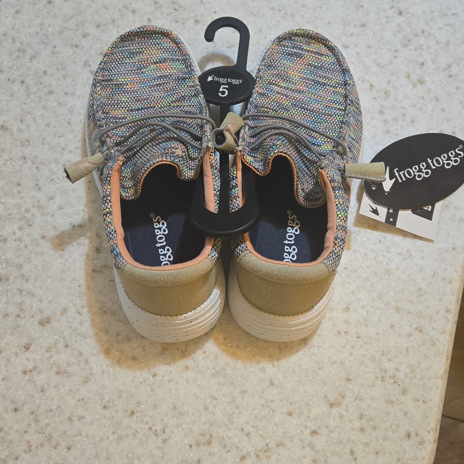frogg toggs Plymouth Women’s Slip-On Casual Shoes Size 5 Multicolor Striped