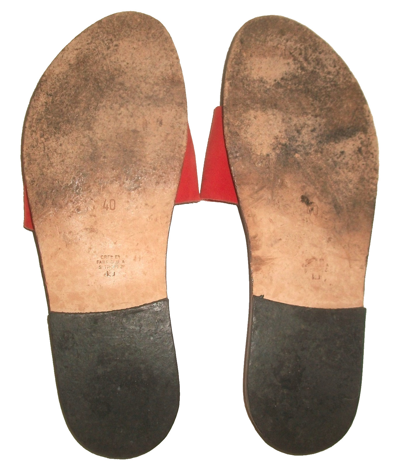 K. Jacques St. Tropez Handcrafted French Sandals 10M $250 Worn by Michelle Obama