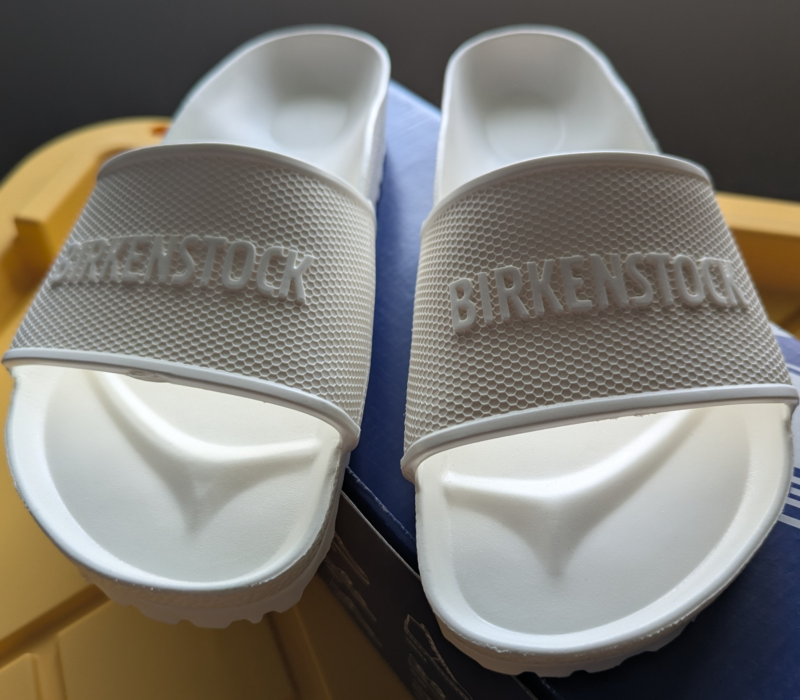 Birkenstock Barbados Womens Slides White 1015399 Regular Fit Size 8