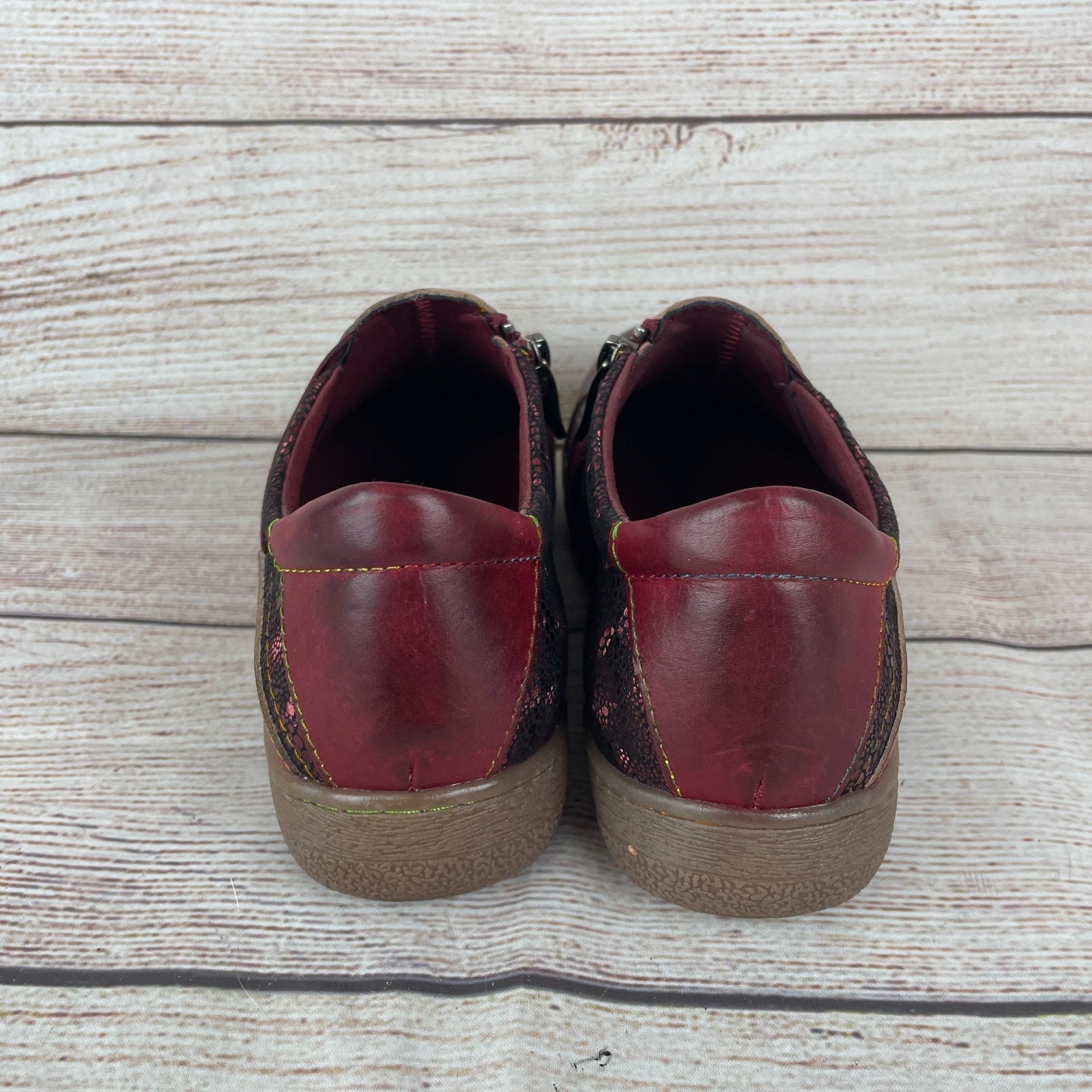 L’Artiste by Spring Step Lata Womens EU 37 US 6.5-7 Slip On Shoes Cabernet Mult