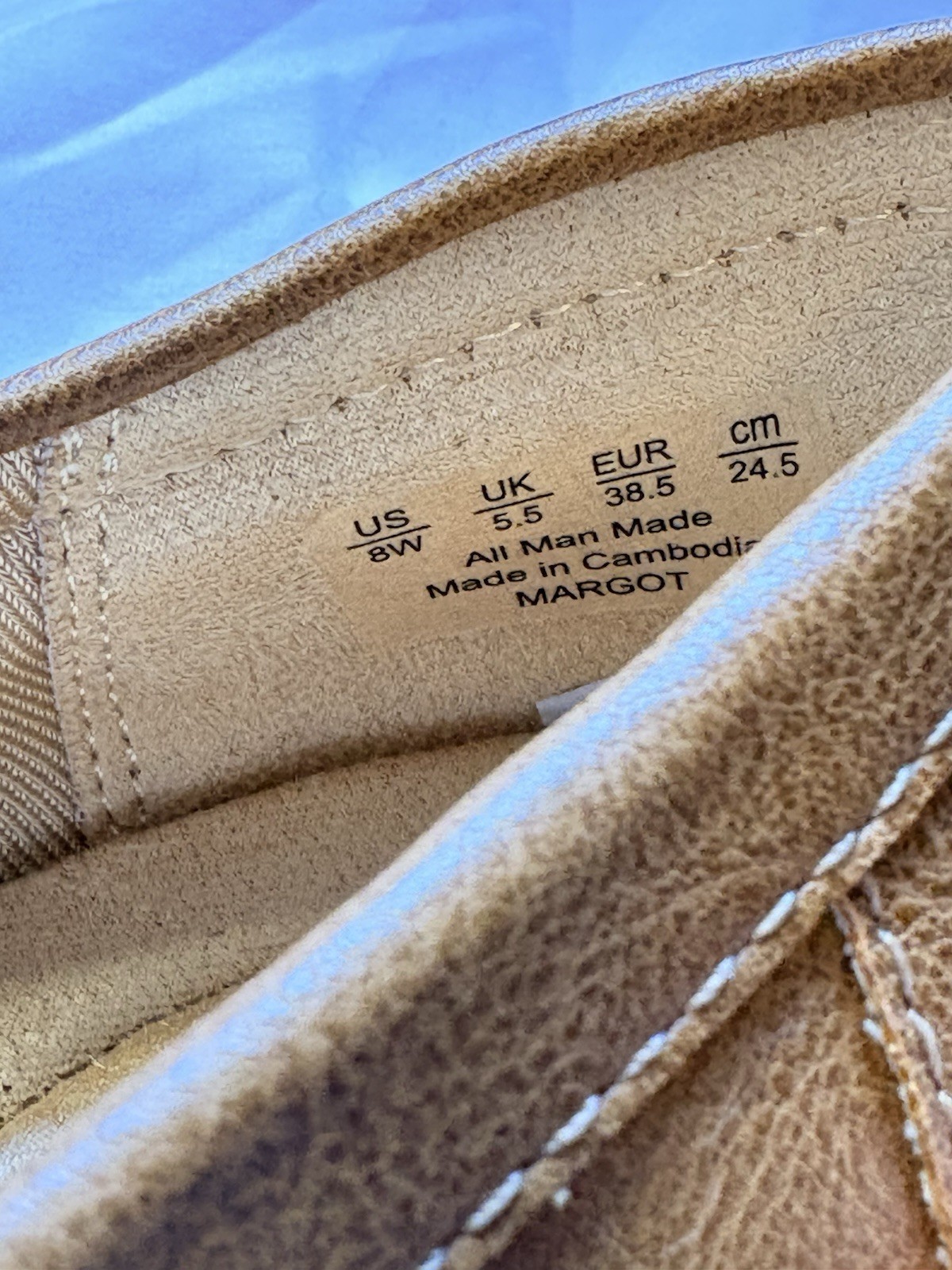 LifeStride Margot Loafers Women’s 8W Wide Tan Burnish Comfort Shoes Box