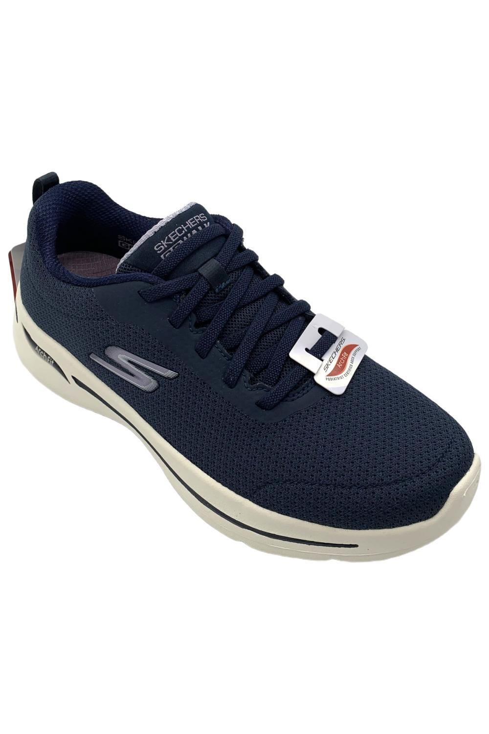 Skechers Women’s Elinda Arch Fit Washable Bungee Sneakers Navy