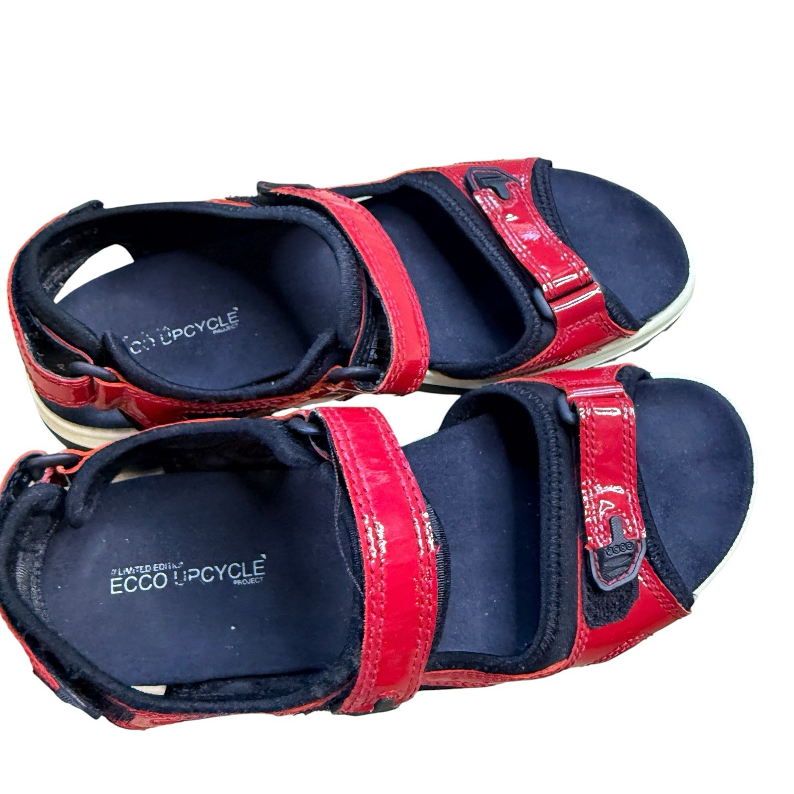 Ecco Offroad Nubuck Yucatán Red Leather Women’s Walking Sandals US Size 10