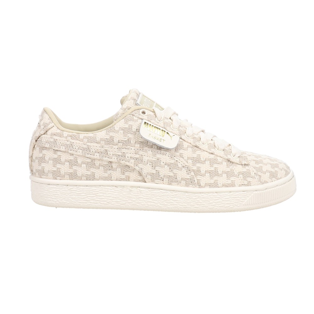 PUMA Basket Seaside Drills Lace Up Womens Beige Sneakers Casual Shoes 40052701