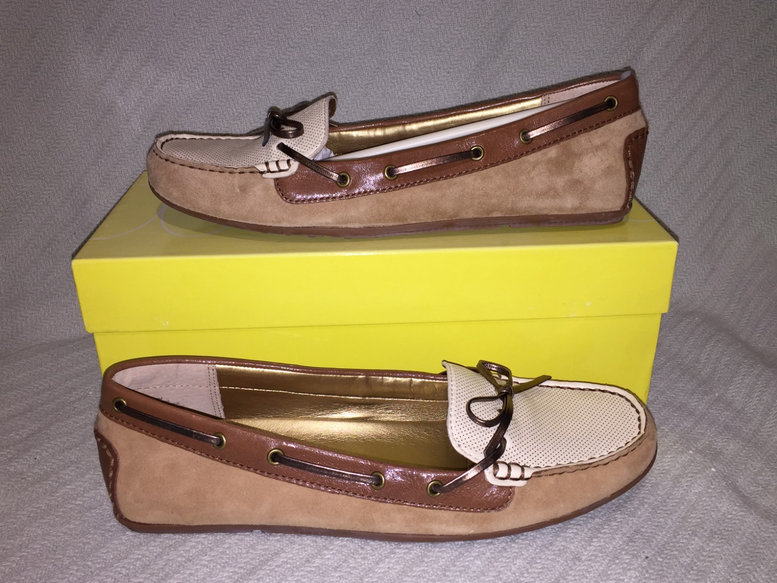Circa Joan&David Reina Multi Neutral Brown Color Flat Slip On Oxford Casual Shoe