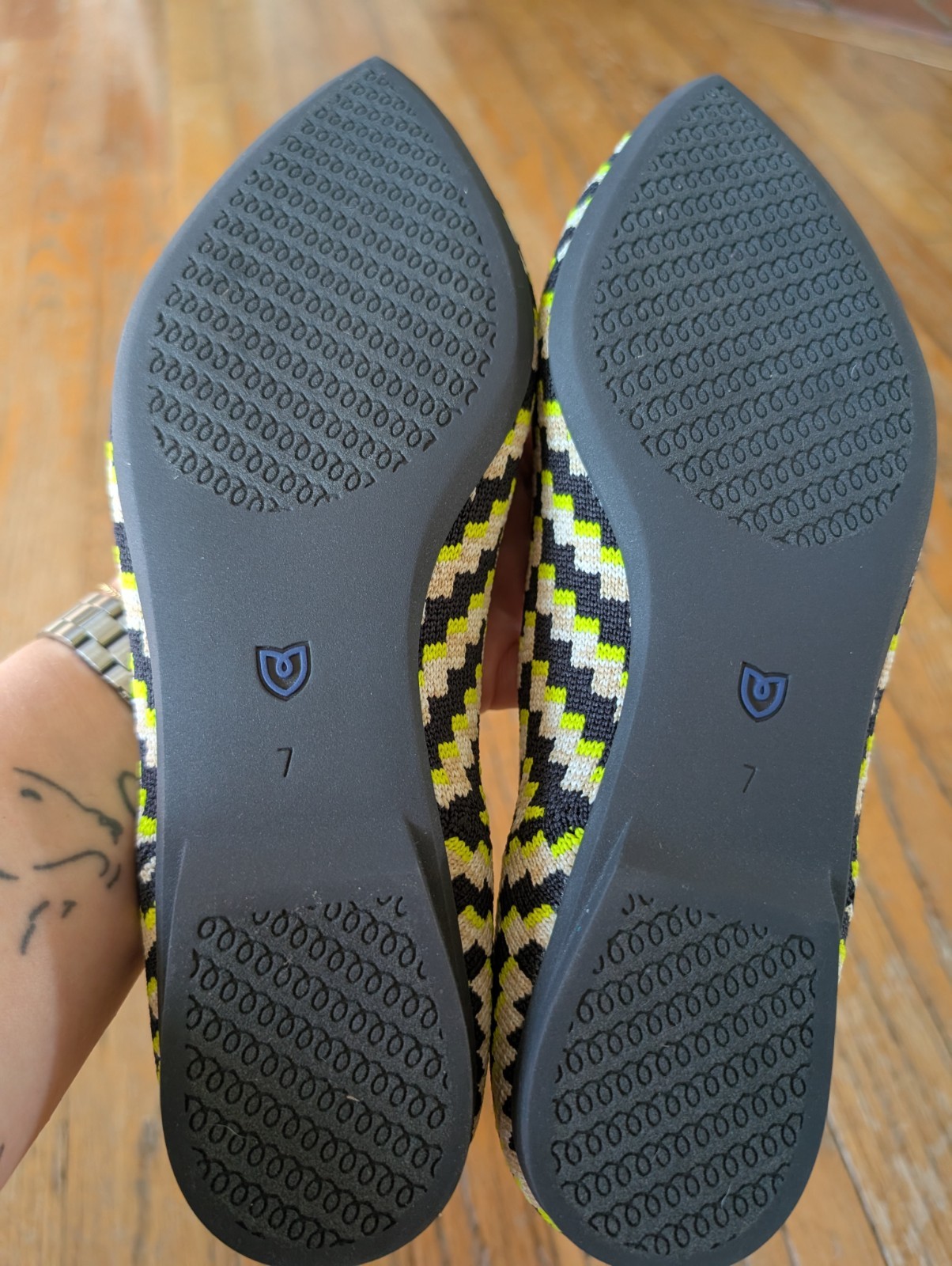 Rothy’s The Point II Sz 7 Neon Nights Brand New No Box