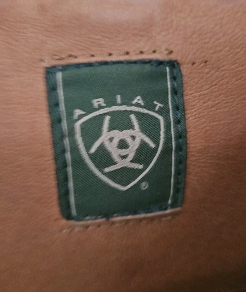 Ariat York English Riding Boots Leather 2-Tone Equestrian Knee 7B Excellent