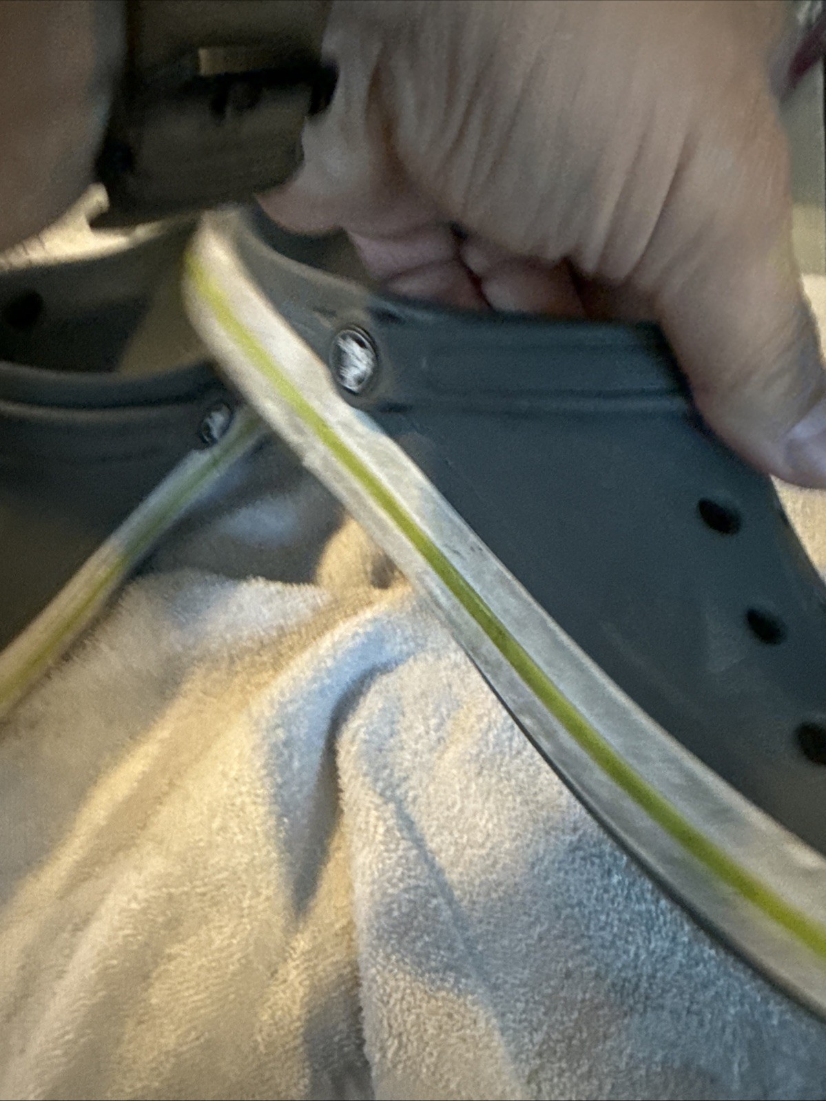 Crocs Bayaband Clog Slate Gray & Lime Punch Unisex M 11 W 13