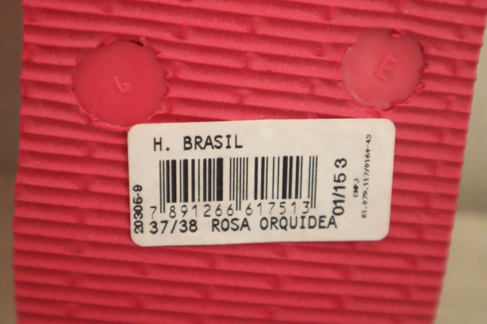 Havaianas Women’s Sz 6 (37-38) Orchid Rose Pink Brazil Flip Flops