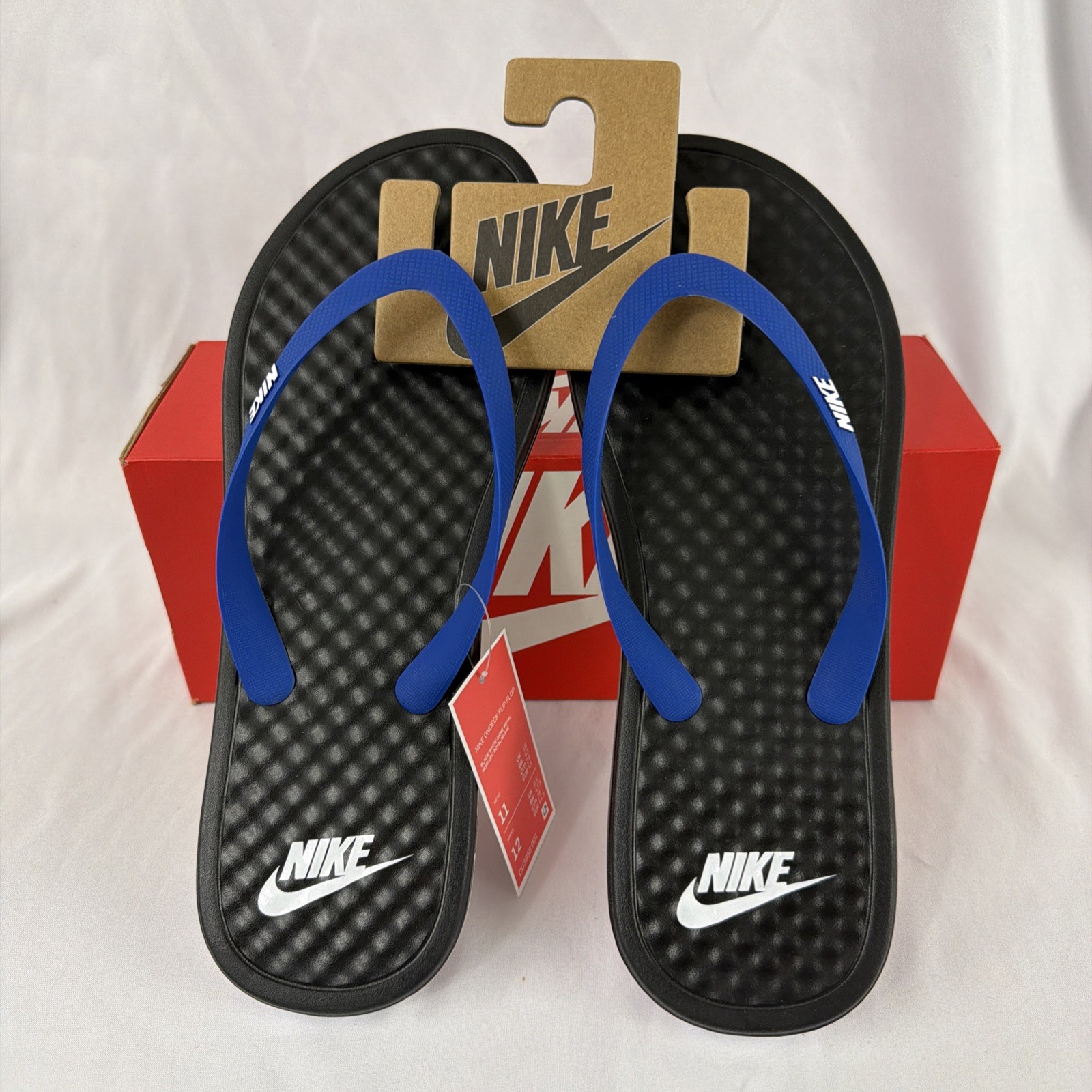 NWT Duke Game Royal’ Blue Nike ON DECK Thong Flip Flops M-11/W-12