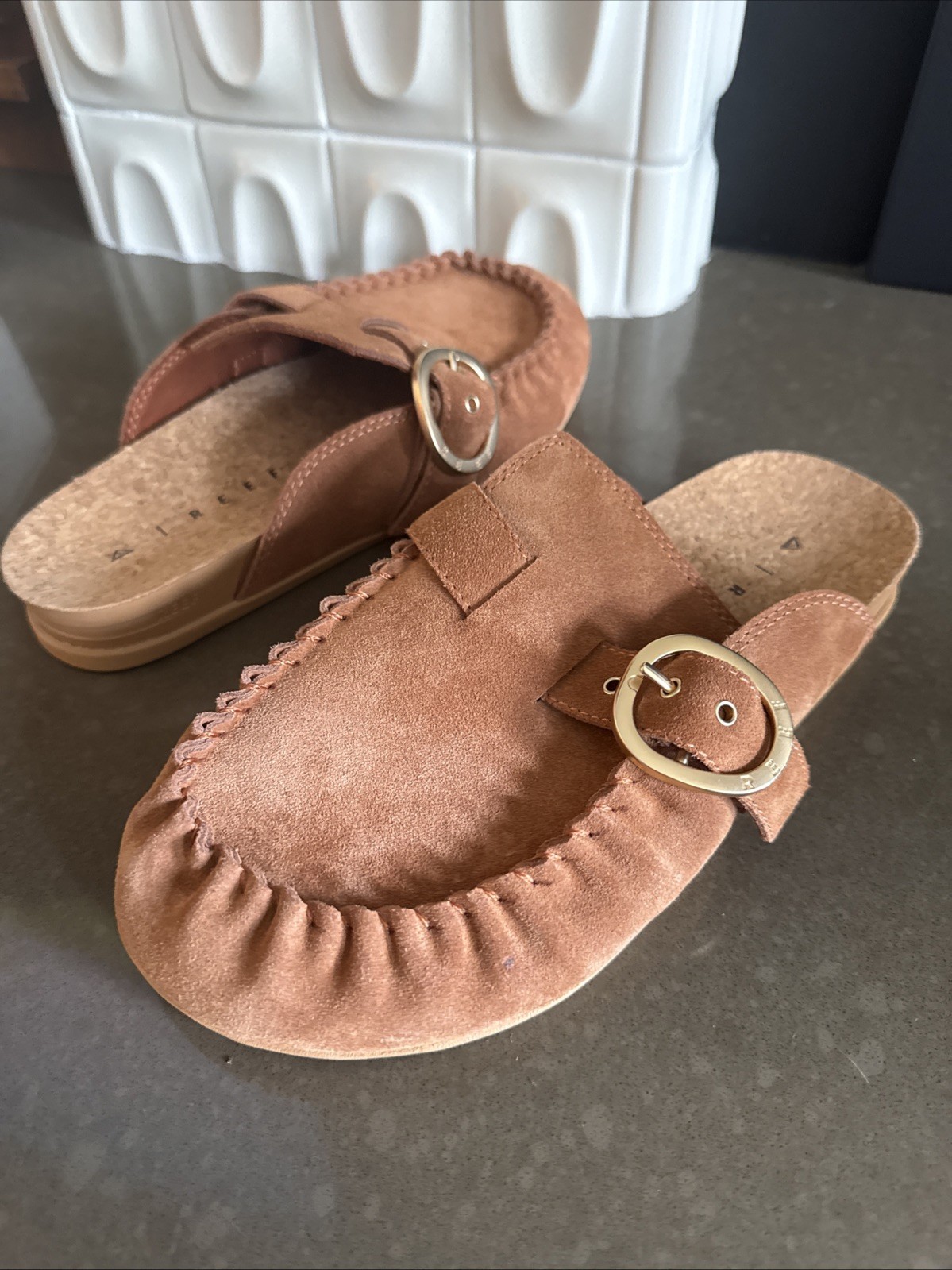 Reef Leather Clogs NWOT; SEE DESCRIPTION