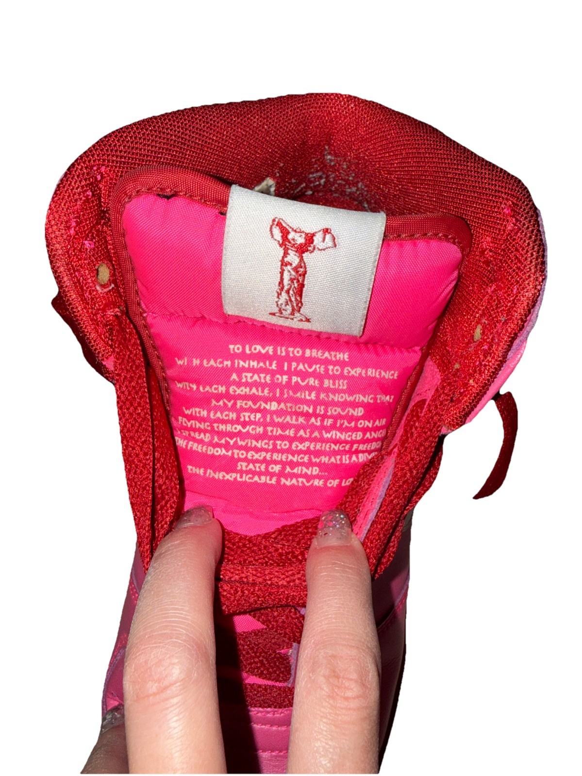 Nike High Nike Dunks Pink Red White Valentine’s Day Limited Edition 2010 Size 9
