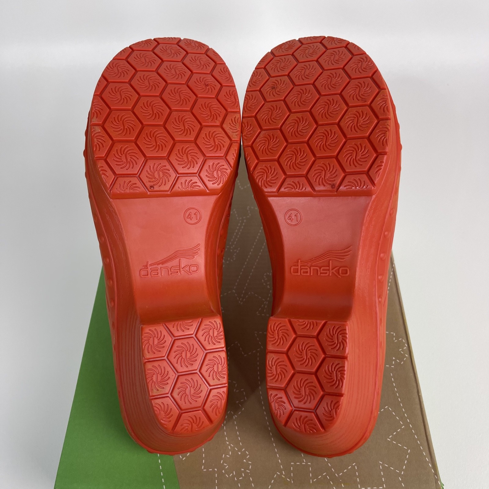 Dansko Pippa Molded Clog Shoe Open Back Thermoplastic Orange EU 41 (US 10.5-11)