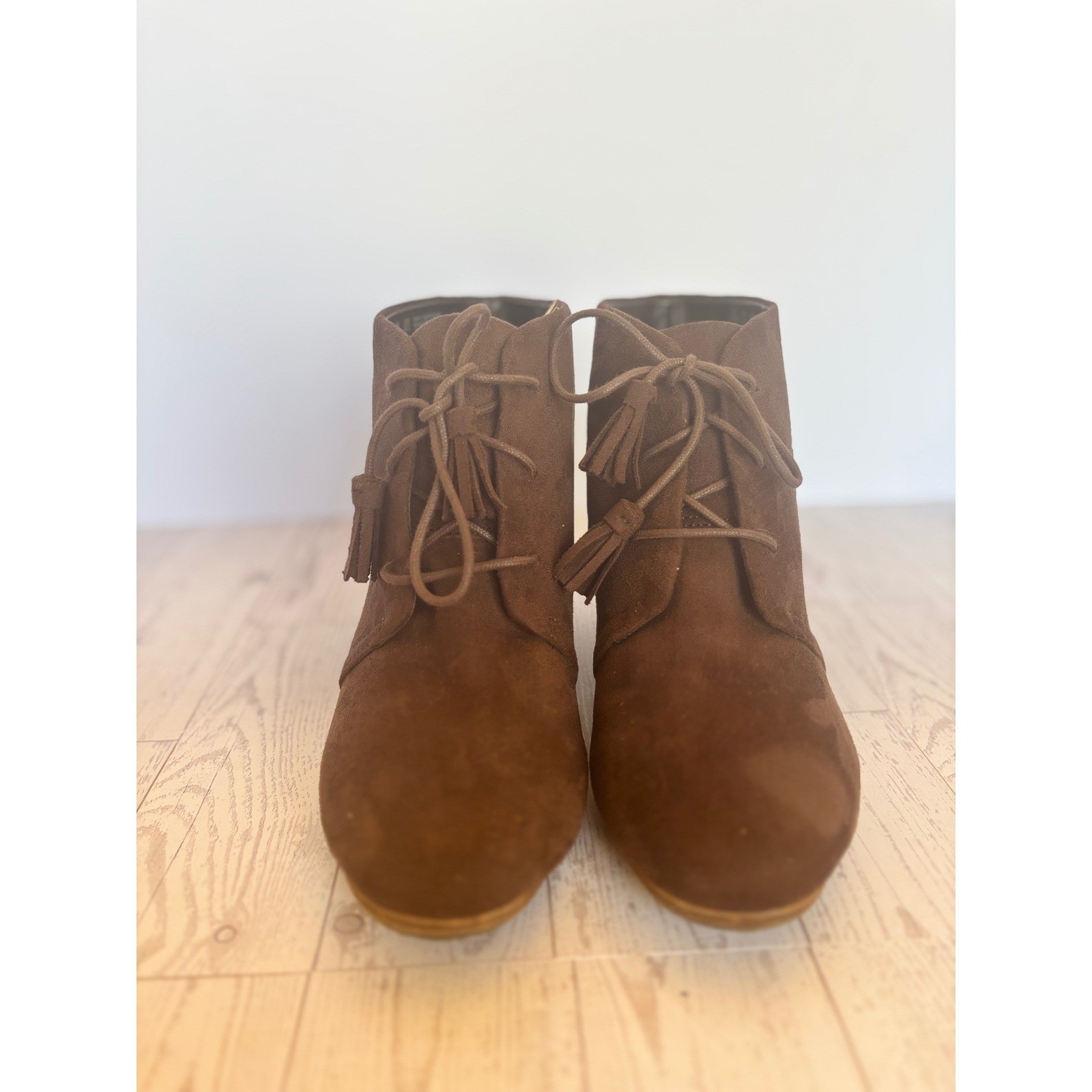 Dr Scholl’s Dakota Women’s Brown Suede Ankle Boots Size 7.5 Western Utility
