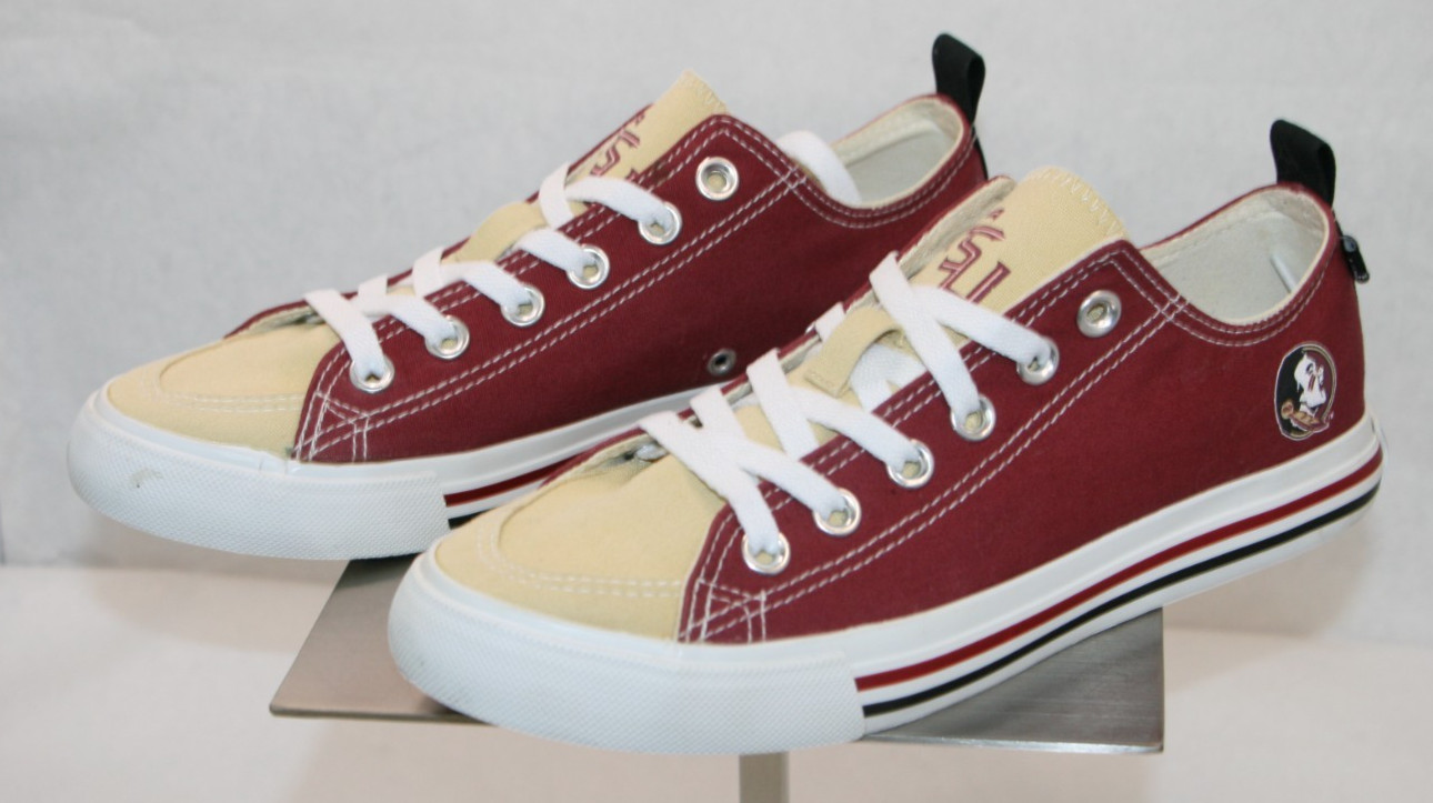 FSU Florida State Seminoles Logo Skicks Sneakers Low Top Shoes Womens Size 8M