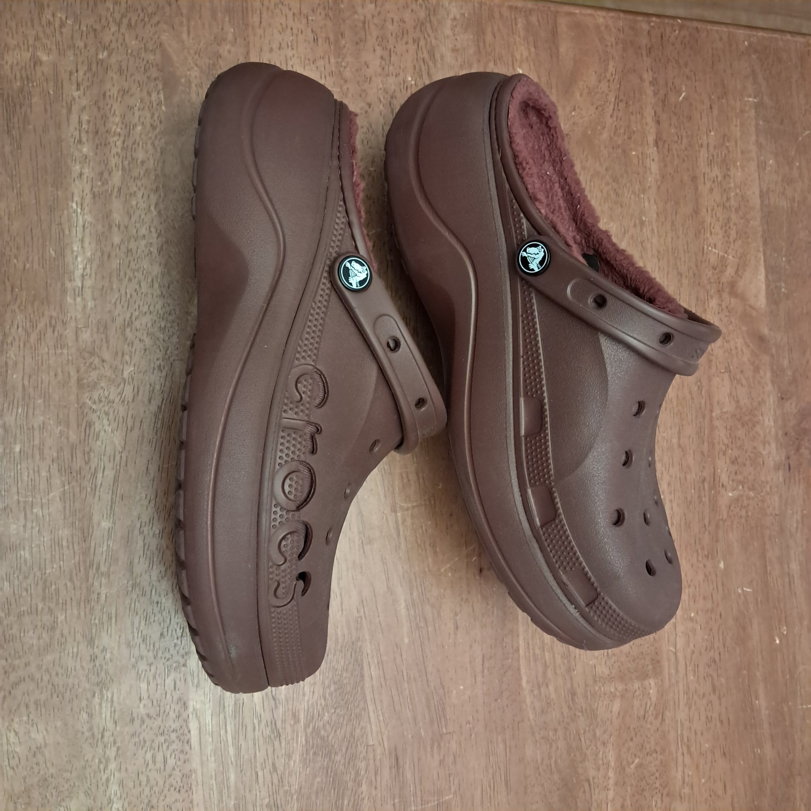 Crocs Baya Platform Lined Clog Wine Red Womens Size 11