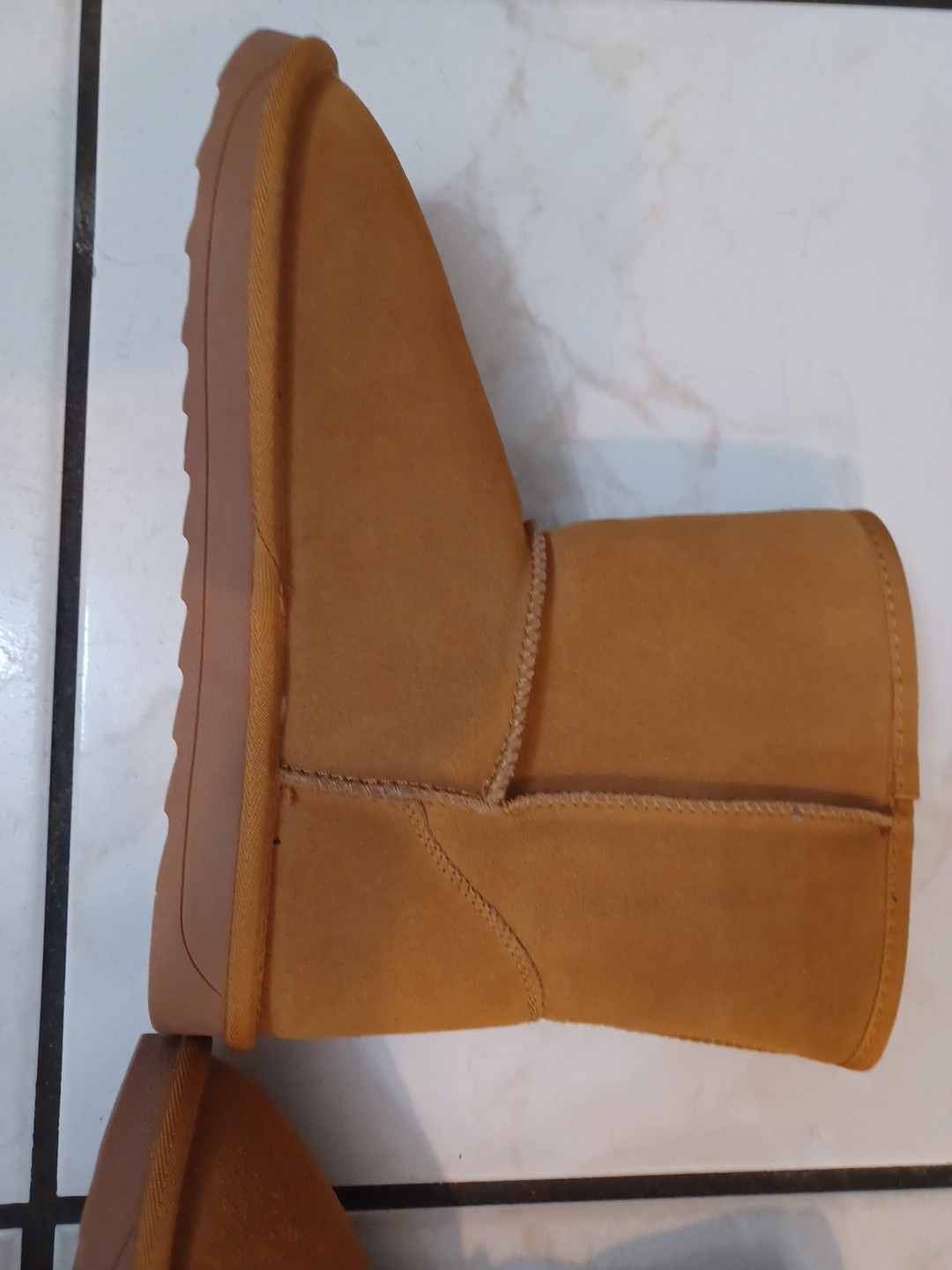 Vepose Women’s Fur Lined Suede Snow Boots Warm Leather Size 11