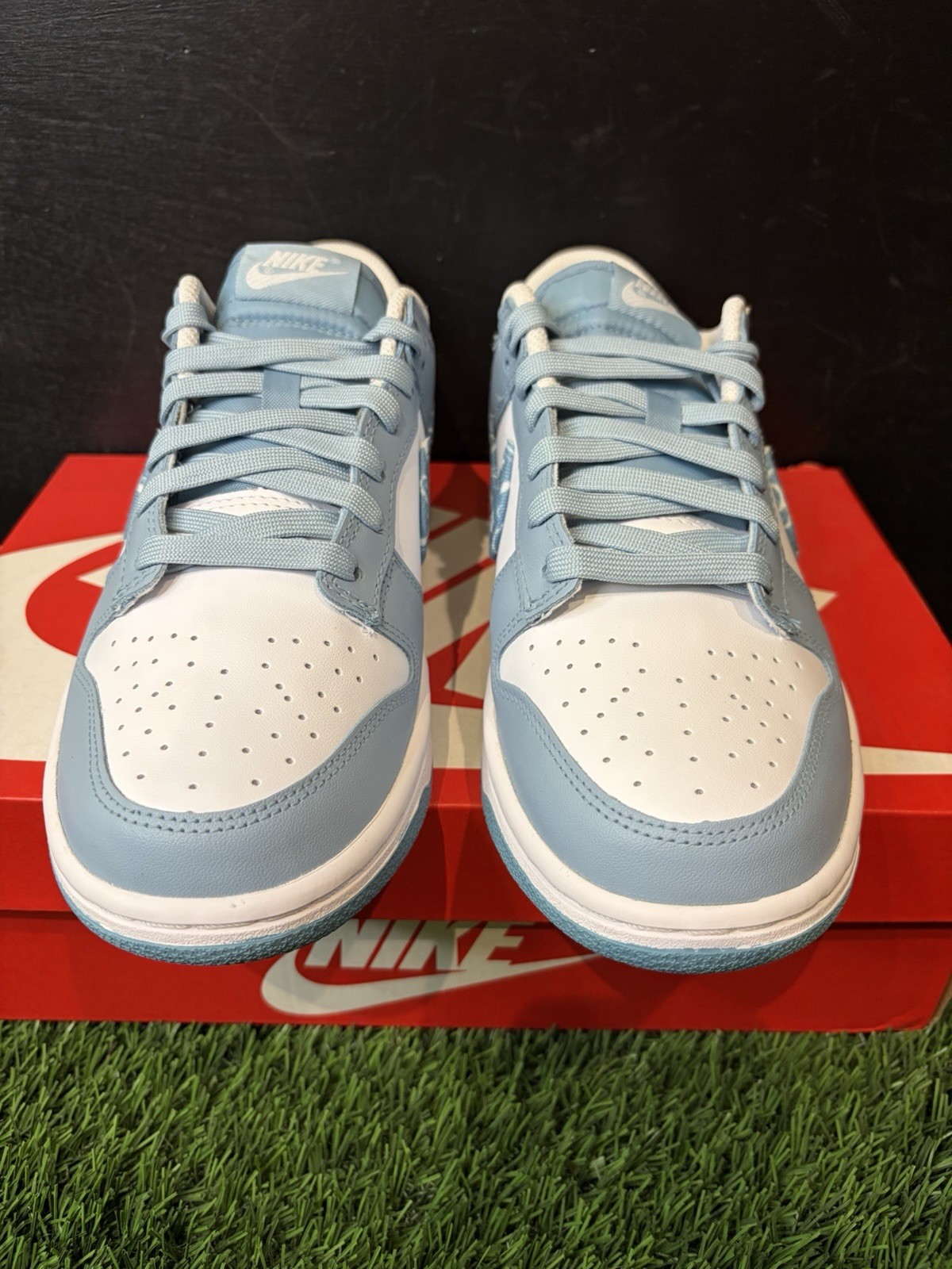 Size 8.5 – Nike Dunk Low Blue Paisley W