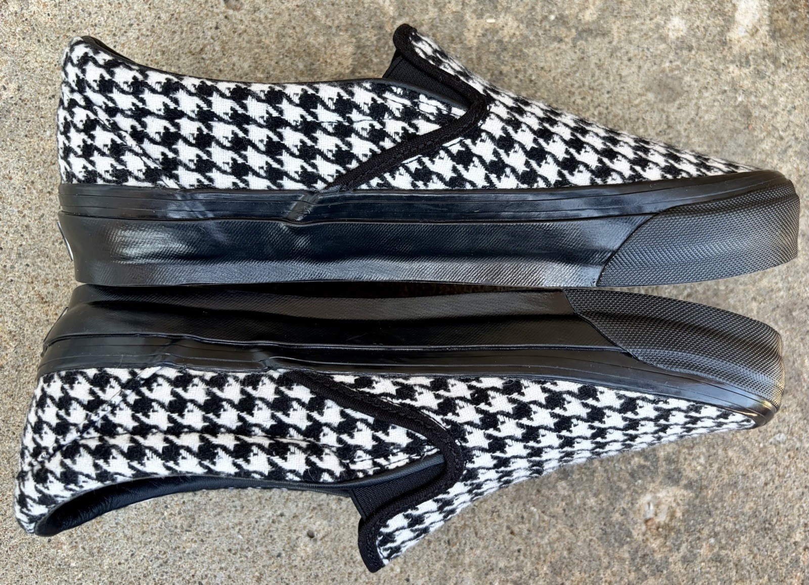 M8.5 W10-VANS LX Classic Slip-On 98 Skate Sneaker Houndstooth FREE SHIPPING