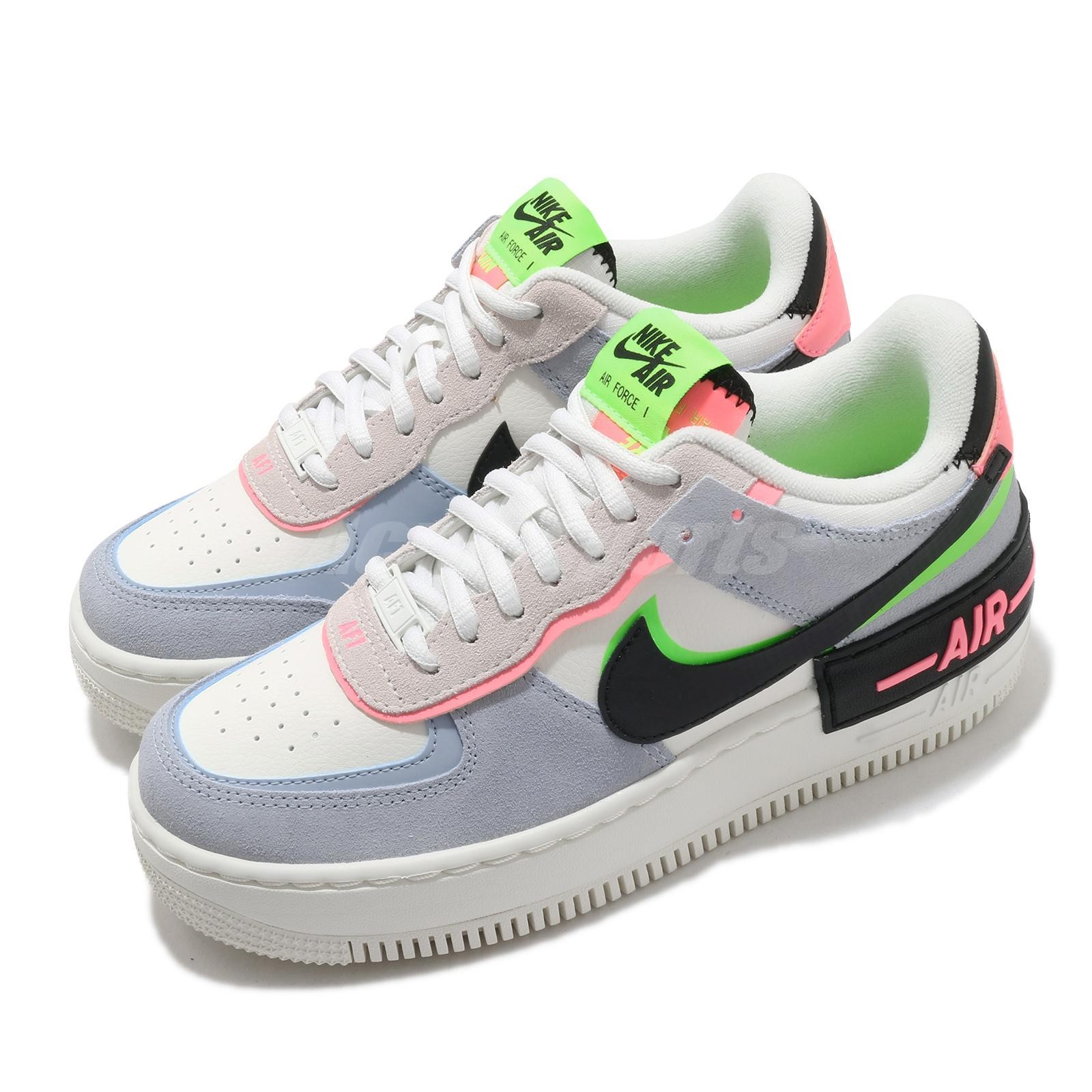 Nike Wmns AF1 Shadow Sunset Pulse Sail Black Pink Women Air Force 1 CU8591-101