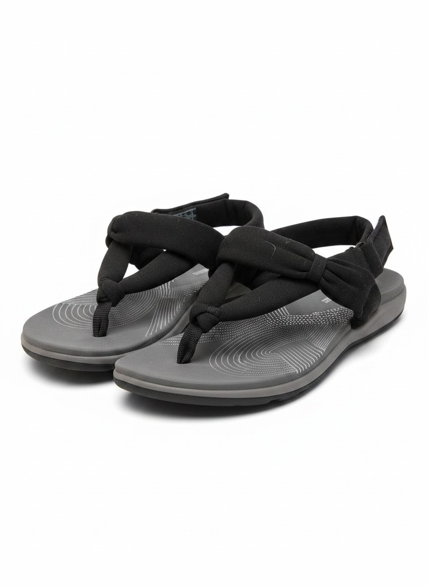 Clarks Cloudsteppers Arla Nicole Women’s 9W Black Slingback Sandals 26162122
