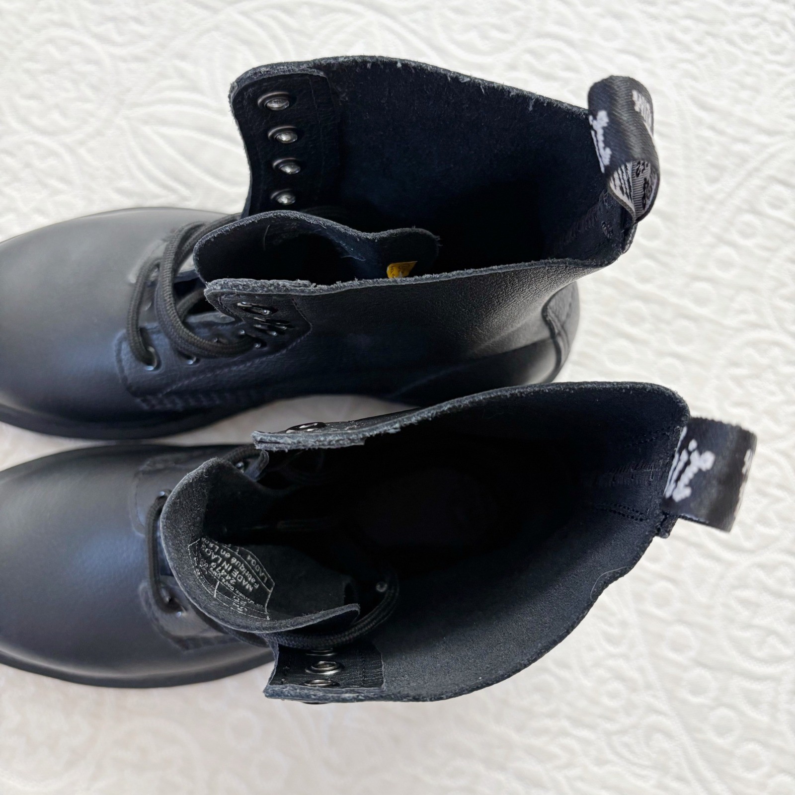Dr. Martens 1460 Mono Smooth Leather Lace Up Boots, Black (M’s 6 / W’s 7)