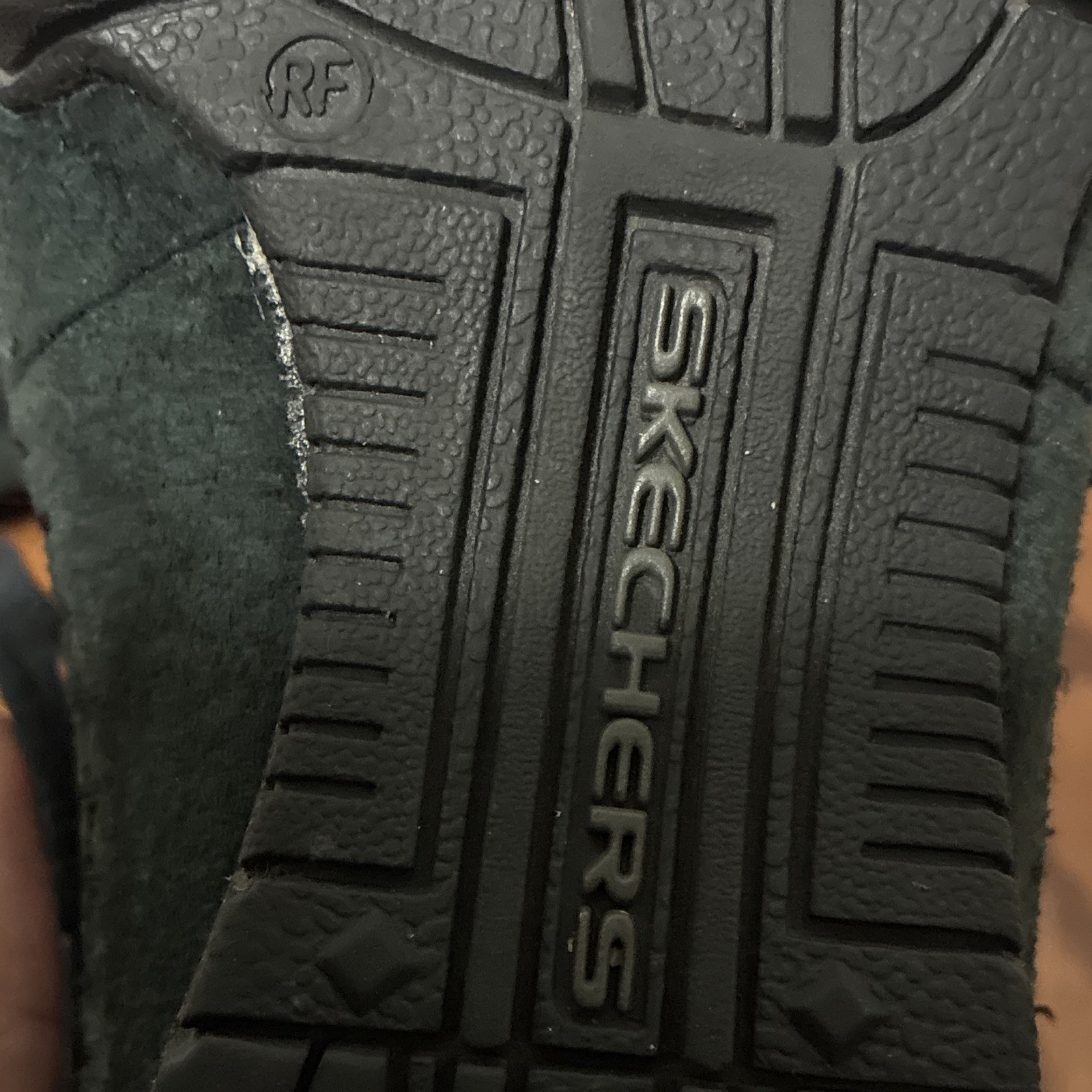 SKECHERS Relaxed Fit Chukka Shoes Black Faux Fur Lined Memory Foam Lace Up 6