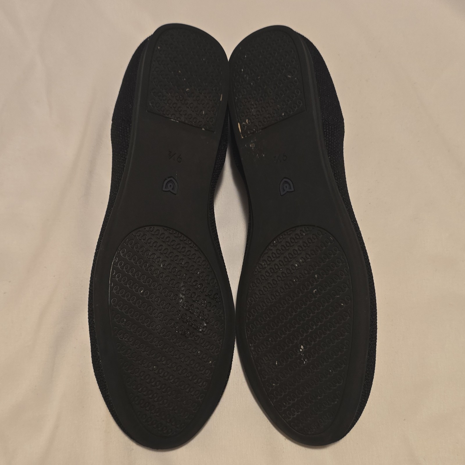 Rothy’s Black Knit Ballet Flats Round Toe Slip On Comfort Women’s 9.5