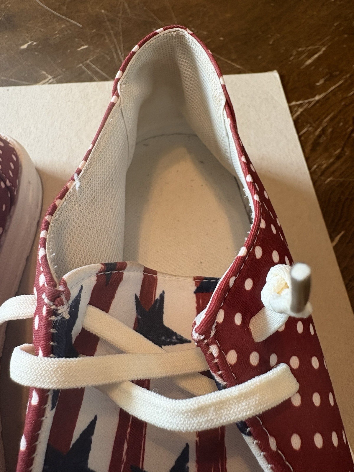 Shoes Patriotic Sneakers Women 11 Men 9 Tennis Lace Up Stars Stripes