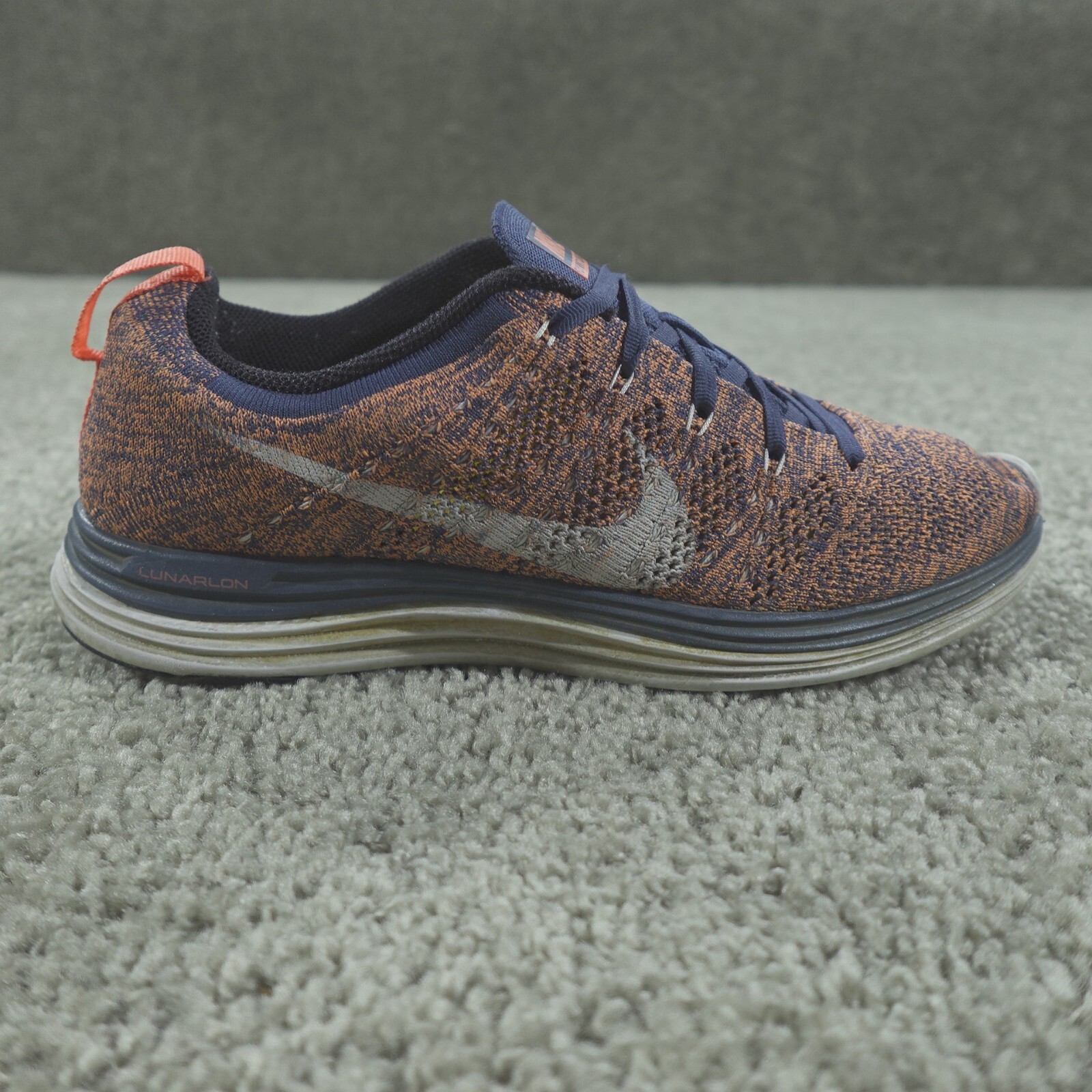 Nike Flyknit Lunar1+ Squadron Blue Atomic Pink Womens Size 9.5 55488-461