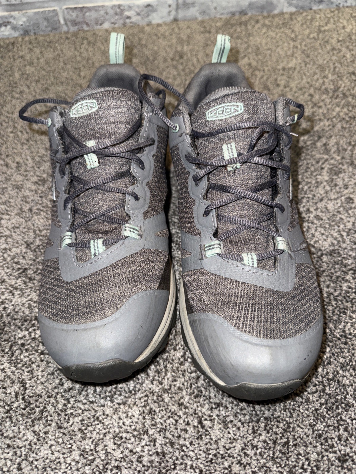 Keen Terradora II Waterproof Hiking Shoes Women’s 8.5 Wide Steel Gray Ocean Wave