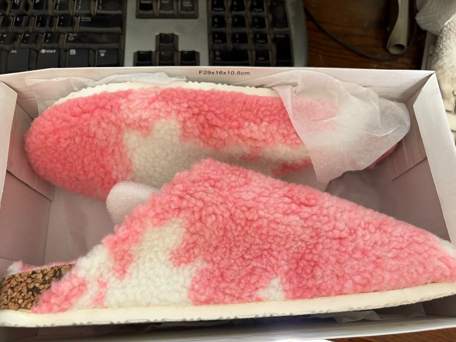 Olivia Miller Pink Camo Womens Slide On Slippers Size 10 New