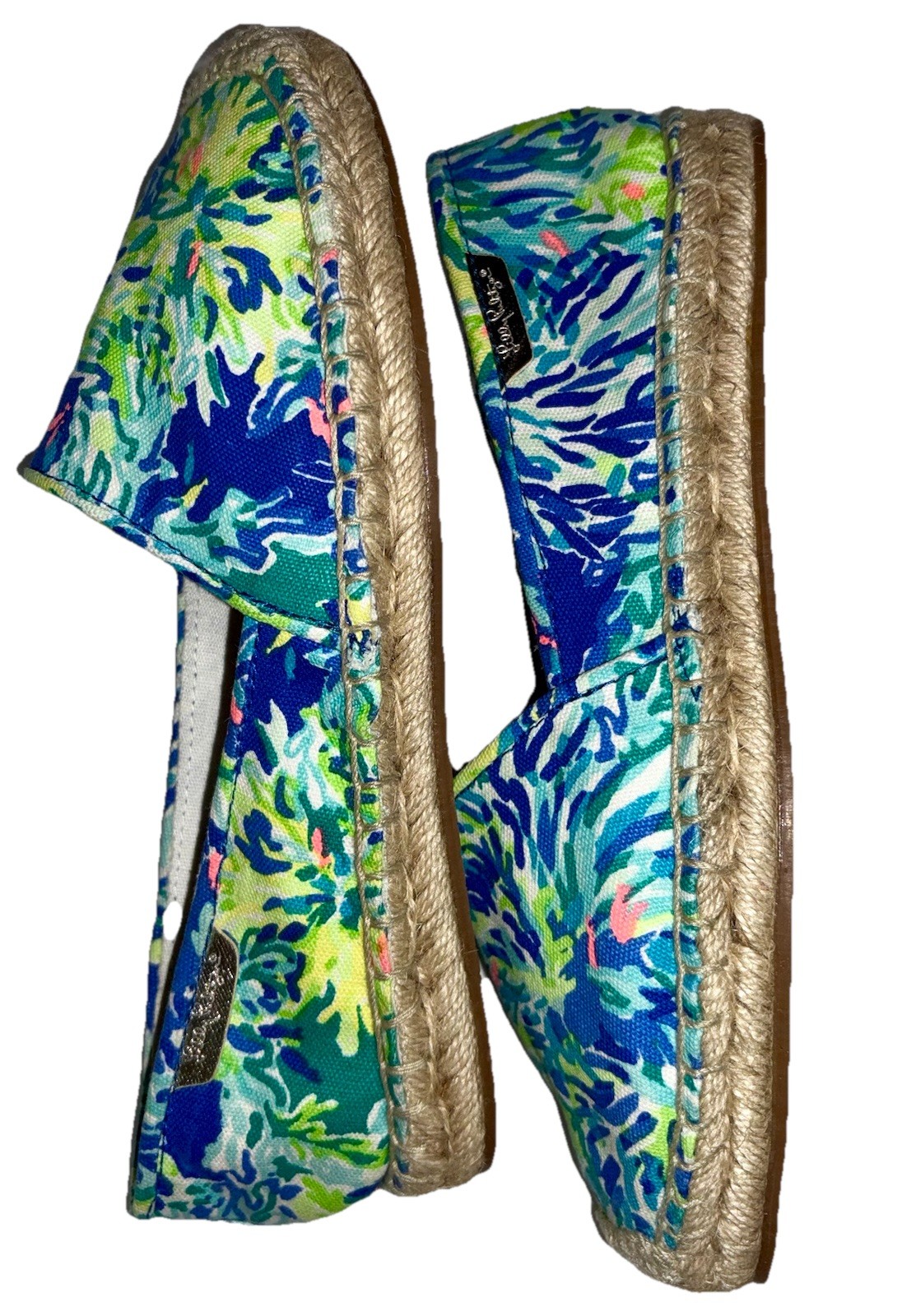 NEW Lilly Pulitzer Lia Wade and Sea Multicolor Printed Espadrille 8