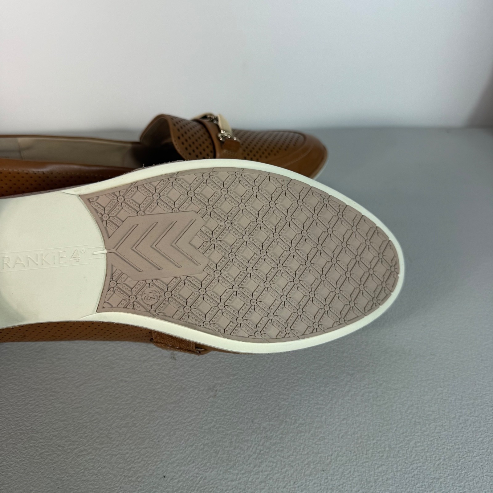 Frankie 4 Jenn Tan Brown Leather Slip On Women’s US 13 UK 10.5 EUR 45 Near New