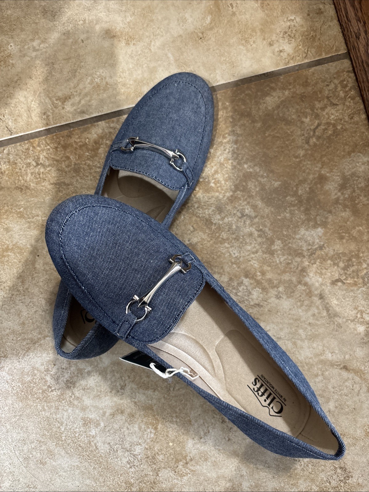 Women’s Cliffs, White Mountain Ballet, Flat Blue Jean Size 9 Shoes NWT