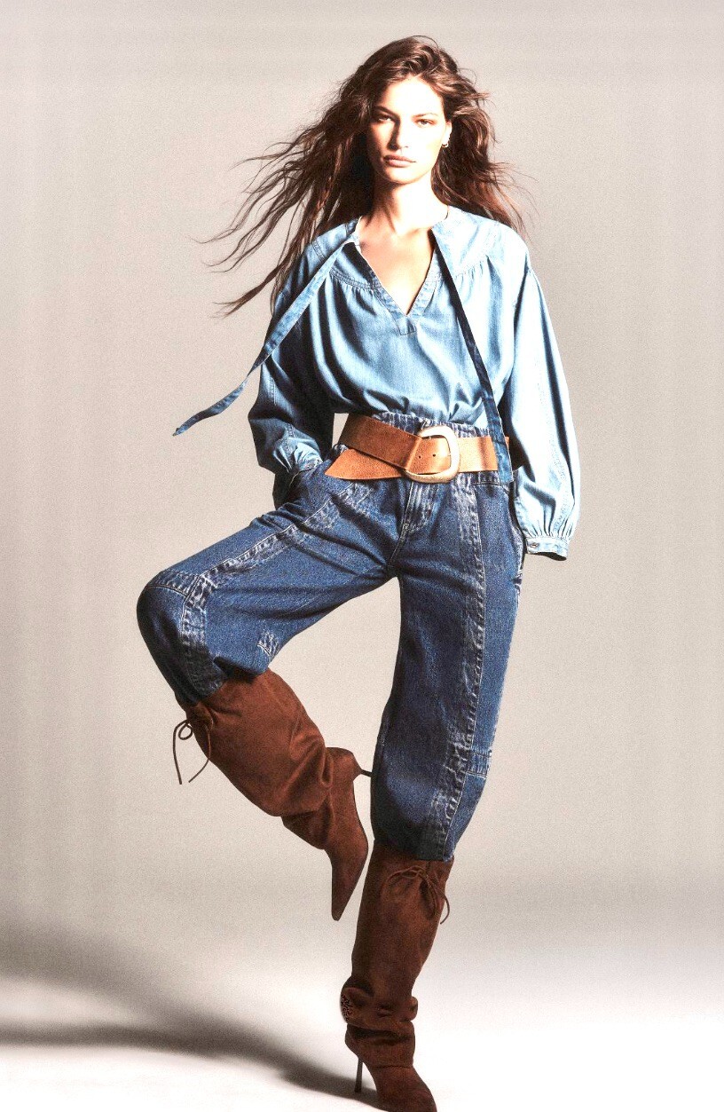 Anthropologie Jeffrey Campbell Slouched Boot Vegan Suede Tie Top Brown 10 NEW