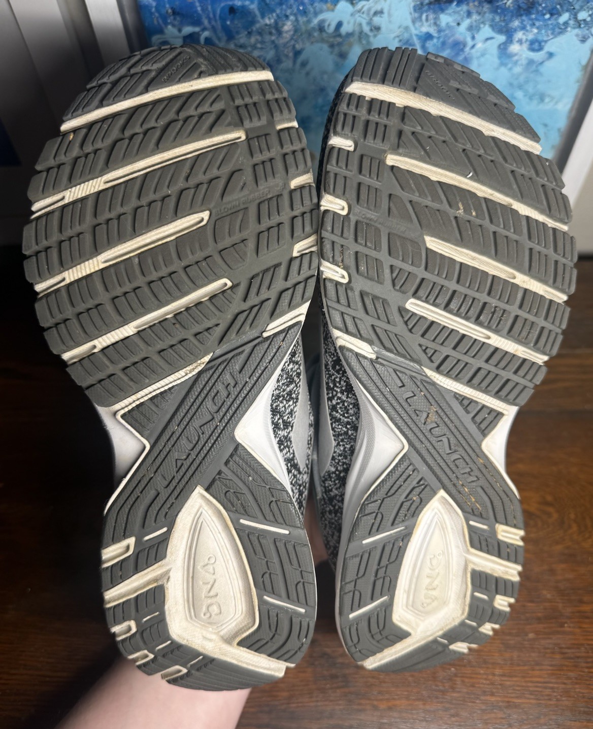 Brooks Launch 5 Women’s Running Shoes Gray Teal Size 8.5