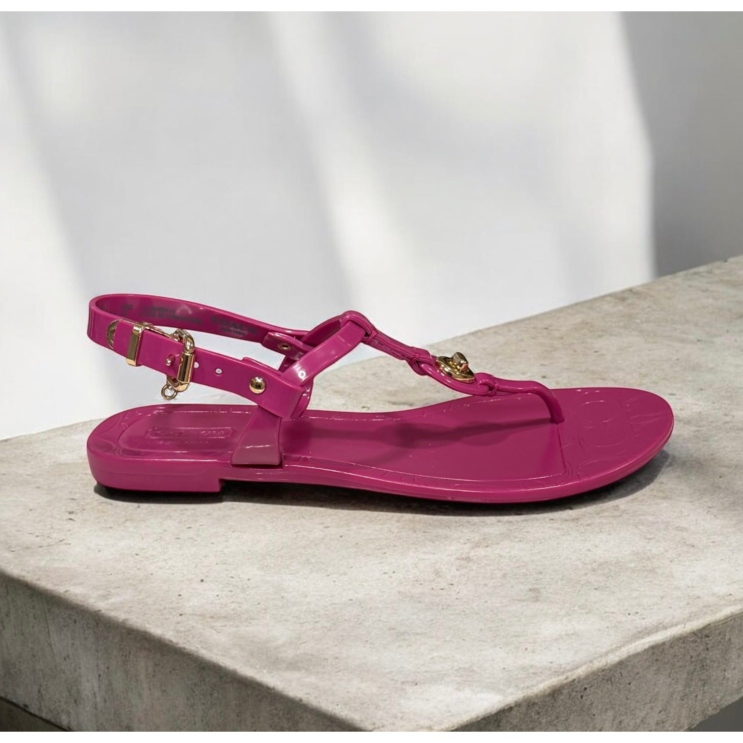 Coach A8875 Pier Jelly Thong Sandal Size 5B