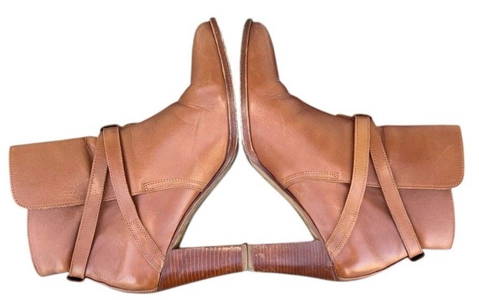 Sézane Montana High Boots – Camel Color Smooth 100% Bovine leather Upper Size 39